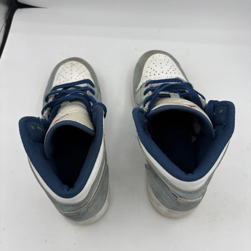 Nike Shoes Sneakers Boys‎ Youth Size 5.5 Y Air Jordan 1 Mid SE GS French Blue